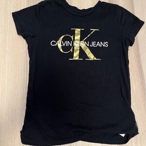 Calvin Klein - Black and Gold Shirt - Size Small